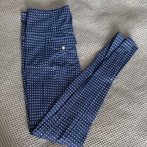 Women's Navy Polka Dot Pants